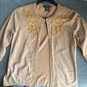Embroidered Tan Jacket